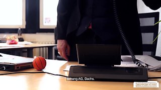 Kylie Kay's Wild Office Affair Ignites Redhead Passion