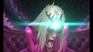 Blonde Powergirl Rough Fucked by Monster Cock - Creampie on Couch Hentai