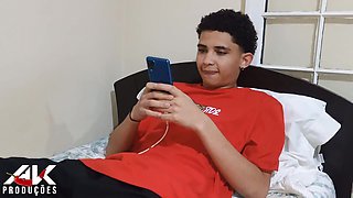 Sonny lurks in the closet to spy on his torrid step-mom.