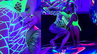 Neon Light with 2 Crazy Girls