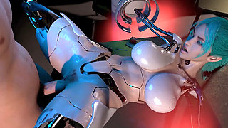 Testing the Pussy of a Half Assembled Sex Robot Girl