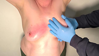 Hard Titslapping Session with Oil