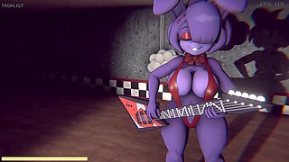 Naughty sex game action featuring futa characters in a nightclub