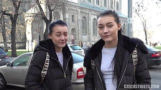 Twins are twice the fun: Blowjob, Cowgirl  Babe Porn