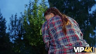 Cheating Redhead Charlie Dean Blowjob Outdoor POV Sex with Big Cock