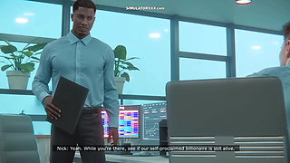 Emma Blonde Character Sucking & Fucking in The Elevator - 3D Game Simulator