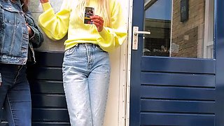 Naughty sisters caught smoking (NL)