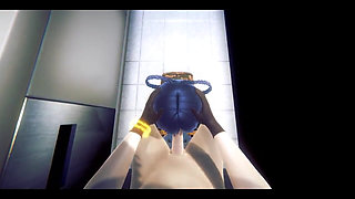 Genshin Impact Hentai - Xialing Blowjob in Japanese Toilet Uncensored - Japanese Asian Manga Anime Film Game Porn