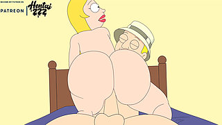 American Stepdad Francine Anal Cowgirl Jeff