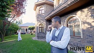 Watch Steve Q & Sarah Kay get down and dirty in wedding dress & pussy action