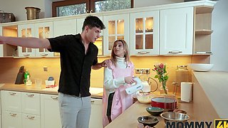 Bruno Baxter fucks stunning mature Christina Santes in the bathroom.