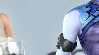 Ashe's Wedding Gone Wild with Group Double Penetration and Threesome - 3D Overwatch Animation