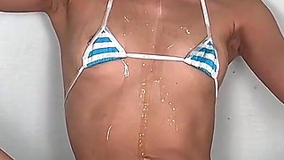 Hot & Oily! Small Tits Asian Obsessed with Nipple Rubbing - Endless Stimulation in Littlelewdluna’s Nipple Play Solo