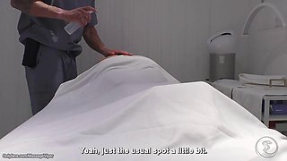 Sporty Blonde Client Blows Off Then Pounds Masseur