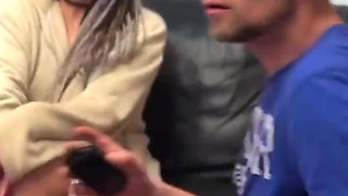 A Horny Naked Nicole Gigi Interrupts Boyfriend Rouwdts Hang-out with Friend