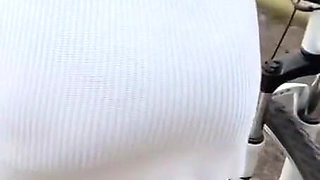 My First Time Riding a Dildo and a Bike at the Same Time, It Was so Much Fun