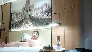 Sexy amateur blonde Russian web cam girl sucking on her toy