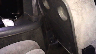 Bus driver fucked hairy pussy girl while nobody has been at the bus and gave her dick to suck