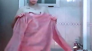 Blonde Caught At Shower