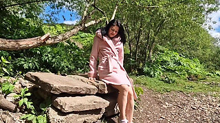 Open Legs Outdoors and Pissing