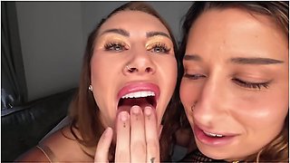Callie Roks Very First Hardcore Girl-on-girl With Kiki
