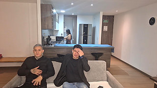 Without Thinking I Fuck My Best Friend's Stepsister While We Watch a Football Game