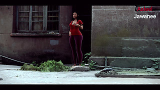 Desi young girl fingered her pussy outside her house