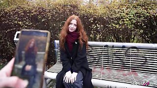 GERMAN SCOUT - Redhead Alice Seduce Lovemaking