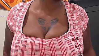 Horny Hairy Black Pussy Riding a Dildo and Enjoying Like a Bitch