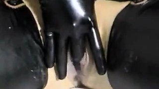 pleasing fetish anal actions with latex and bdsm