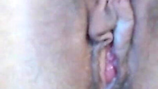 Hairy Pussy Cumming Close up