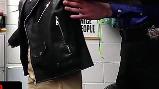 Busty towheaded gives a deep blow-job to her boss