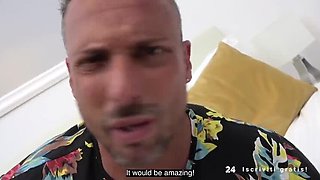 Amateur Italian Guy Cheats on Girlfriend with Hot Blonde Milf - Lara De Santis Homemade POV