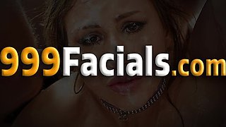 Teen hottie blowbanging and sucking