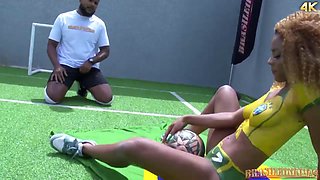 Brunette Brazilian Football Pussy
