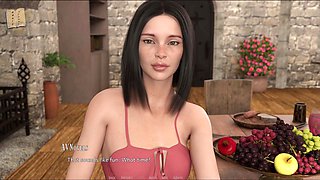 Steamy stories with a hot brunette and big assets in this adult visual novel gameplay