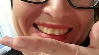 Julie Squirts in the Bathroom