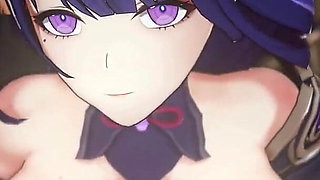 Genshin Impact - Raiden Shogun and Aether Passionate Sex Scene - Sweet Moaning - 3D Hentai Animation