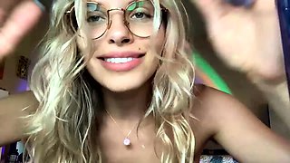 Blonde teen Sierras first erotic masturbation video