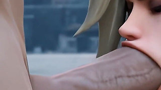 Mercy Overwatch - Sloppy Blowjob & Missionary Fuck (3d Animation)