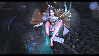 Animated Passion: Goddess with Big Boobs - 3D Animation Hentai