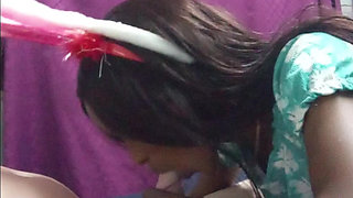 A Naughty Princess Gives Step Daddy Nice Blowjobs Before School