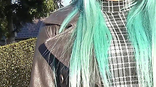 German Scout - Blue Hair Crazy Indre Baltic Talk to First Time Casting Fuck