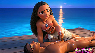 Moana's Love Story - Ai Animation Asmr