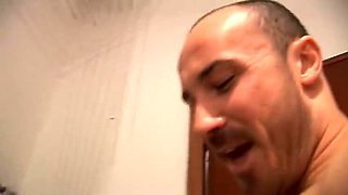 Rough Italian Boy Fucks His Stepaunt's Pussy Hard in the Bathroom