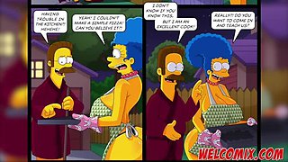 Flanders Banging The Simptoons' Hotties! Pepperoni Pizza! Sexy Cartoons