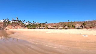 SEX ON A PUBLIC BEACH WITH THE HORNY BLONDE KITTY ANN