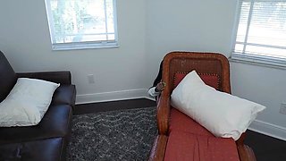 Gorgeous brunette babe fucked hardcore in the bathroom