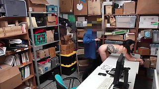 Teen babe Eden Sin gets naughty with Tommy Gunn in a raunchy office scene