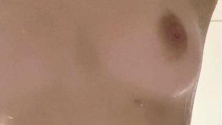 Amateur short haired teen brunette with